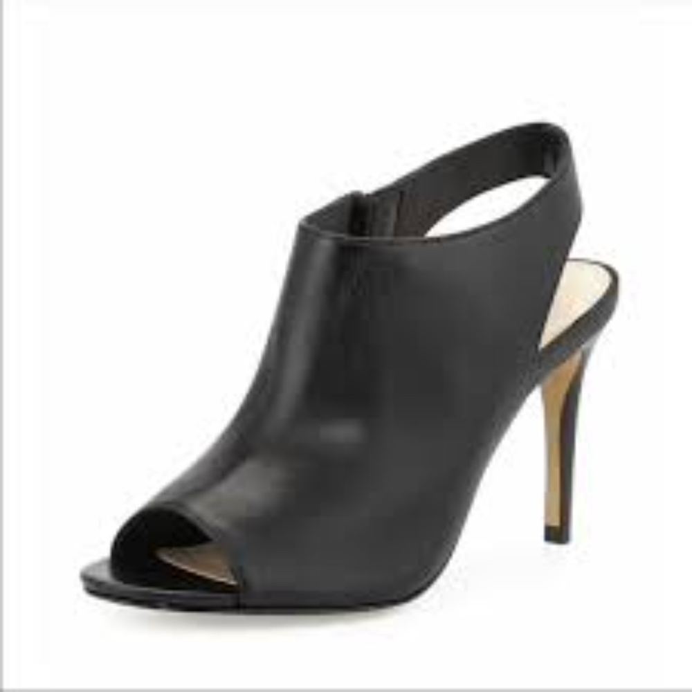 COLE HAAN Leather Peep Toe  Heels
